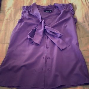 Purple flowy blouse